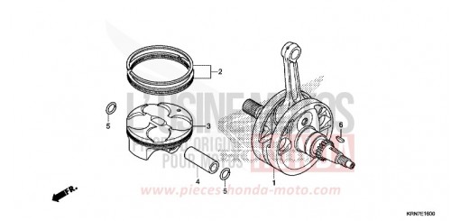 VILEBREQUIN/PISTON CRF250RH de 2017